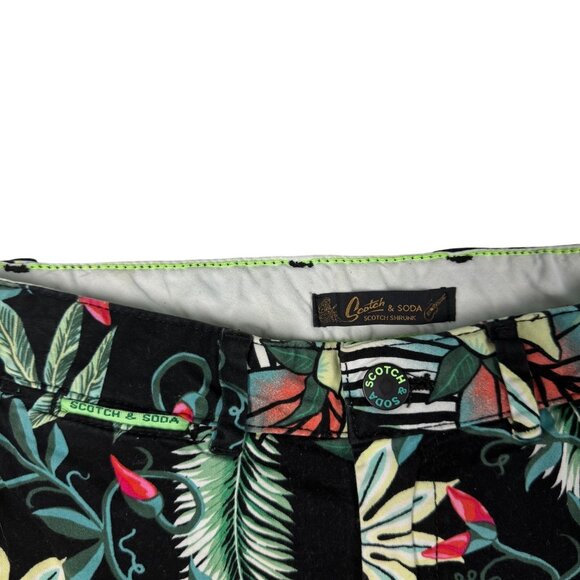 SIZE 8 Scotch & Soda Boys Tropical Palm Shorts - Picture 3 of 8